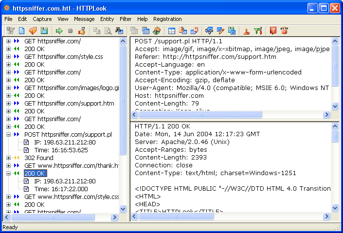 HTTPLook Screenshot